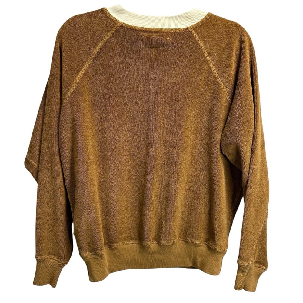 The Great. The Microterry V-Neck Sweatshirt - Picture 3 of 6